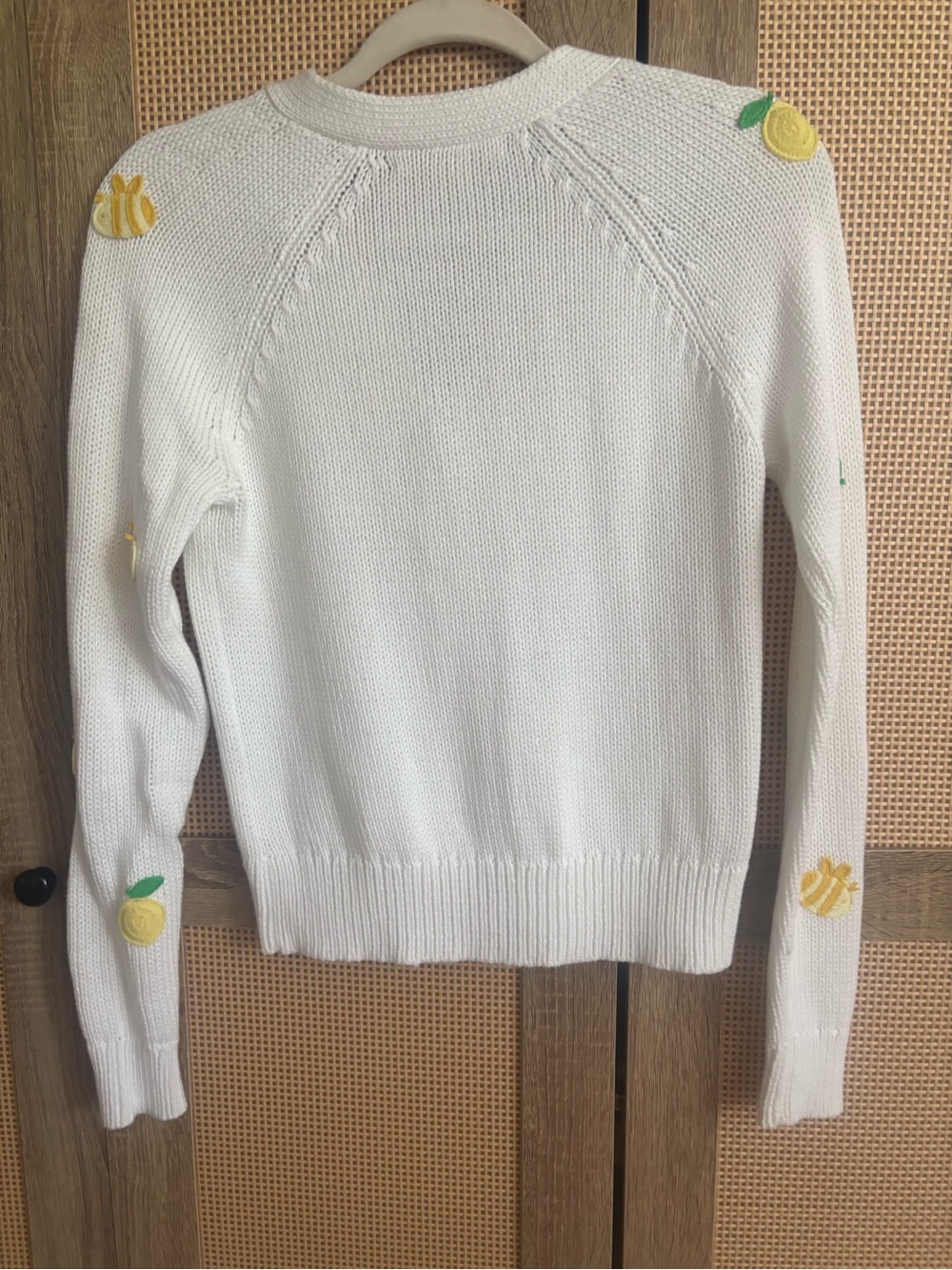 Lilly Pulitzer White Cardigan with Yellow Lemon Embroidery - Picture 6 of 11